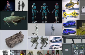 PBR Game Cars Sketchfab 3D-Models Bundle 1 August 2025