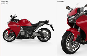 Hum3d - Honda VFR1200F ( VFR 1200 F ) - 模型