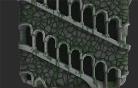 Artstation - Stylized Arch Wall - Substance 3D Designer