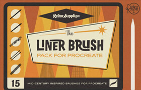 RetroSupply - The Liner Brush Pack for Procreate