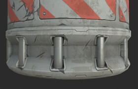 Stylized Sci Fi Barrier Wall - Substance 3D Designer