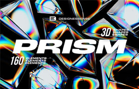 CreativeMarket - 3D Prism Glass - 160 illustrations - 平面素材