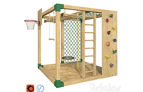 Sports game complex Game cube Playground