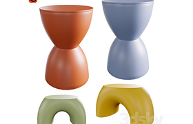 Plastic stool and childrens stool