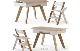 Mimiloona Magnus childrens table and chair