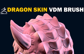 Artstation - 20 Dragon (Reptile) Skin VDM Brush for ZBrush - Standard License - 笔刷