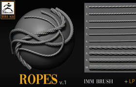 Artstation - Ropes brush v1 - Standard License - 笔刷