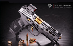 【正版】【大师】AI设计-高精度写实3D手枪模型制作全流程