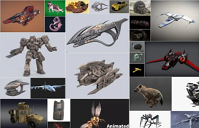 PBR Game Cars Sketchfab 3D-Models Bundle 1 September 2025