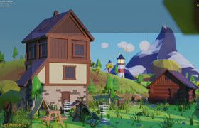 Eldamar Studio - Low Poly Environment Scene Blender Course