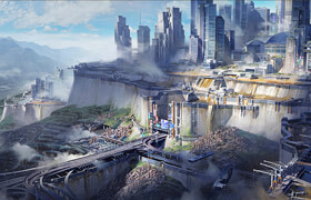 Gumroad - Creating sci-fi city without modeling in Blender