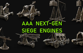 Artstation - Siege Engine War Machines Builder Collection Pack - 模型