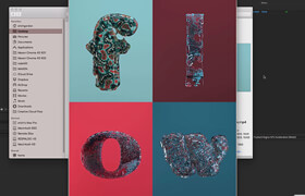 Domestika - Animated 3D Lettering with X-Particles