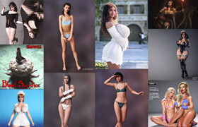 Daz 3D Poser AD Content Bundle 1 September 2025