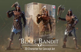 ArtStation - Blaze Bandit - 3D Character for Concept Art