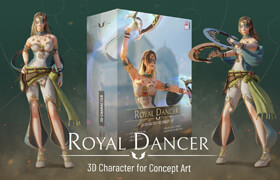 ArtStation - Royal Dancer - 3D Character for Concept Art - 模型