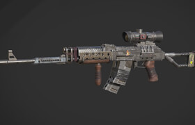 Patreon - Polyrendr - AK-47 3D Modelling Real Time