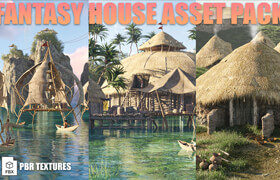 Artstation - Fantasy House Asset Pack - 模型