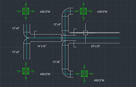 Udemy - Basic AutoCAD 2d +WorkShop Practice Drawing HVAC pipes using