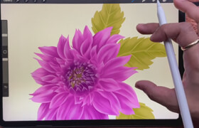 Udemy - Garden Blooms in Procreate - 10 Day Challenge