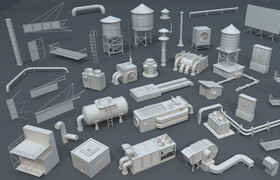 Artstation - Building Roof Collection - 2 - 40 pieces - 模型