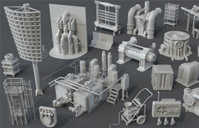 Artstation - Factory Units 5 - 20 pieces - 模型