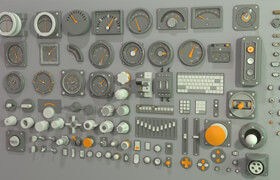Artstation - Industrial Kitbash 2 - 105 pieces - 模型
