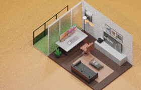 Skillshare - Blender 3D Create Studio Room