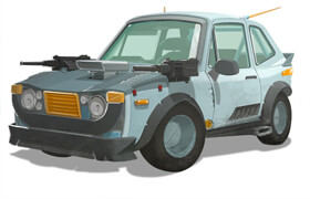 Foundation Patreon - Vehicle Design Part 2 Rendering with Charles Lin