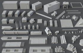 Artstation - Construction Pack- 66 pieces - 模型