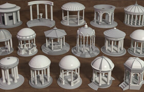Artstation - Rotundas - 16 pieces - 模型
