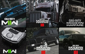 Call of Duty 3D Cars Models Collection - 模型