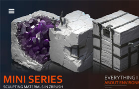 Artstation - Everything I learnt about Environment Art - Mini Series - Sculpting Materials in Zbrush