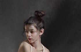 Artstation - Female Character Drawing Process Video by Wang Xiao