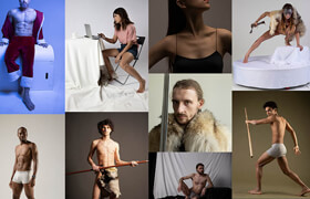 Artstation 网站的 GRAFIT系列的人物参考照片49套