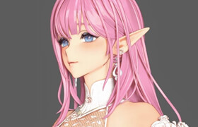 Coloso - A uniquely stylized modeler's high-sensitivity, beautiful girl character creation method