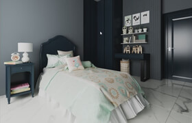 Udemy - Kids Bedroom Design in 3ds Max