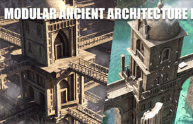 Gumroad - Modular Ancient Architecture Asset Pack - 模型