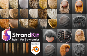 Strandkit - The Hair, Fur & Dynamics Library