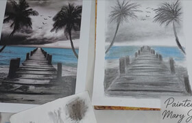 Udemy - Landscape Drawing with Charcoal and Soft Pastels Beautiful