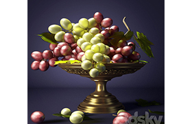 Grapes in a vase