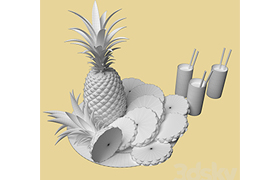 serving of pineapple