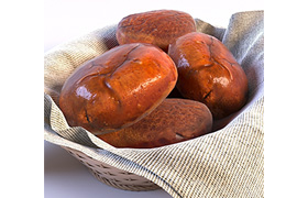 Pie with potato and mushrooms