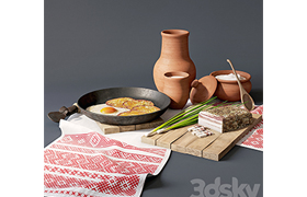 Traditional Belarusian dinner