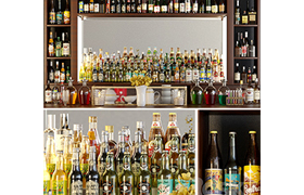 Huge bar with alcohol Pub