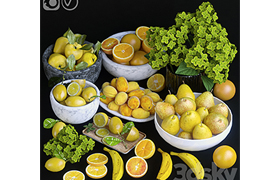 Fruits Orange yellow