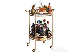 Mini Bar Beverage Table