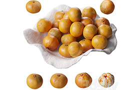 Tangerines in a clay bowl