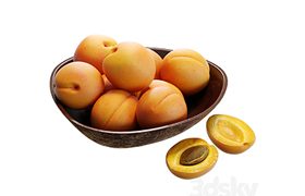 Food Set 13 Bowl with Apricots