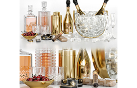 whiskey and champagne cocktail